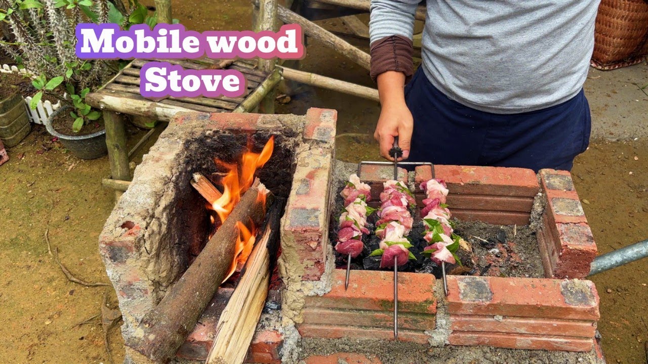 Mobile Wood Stove Cooking | Off-Grid Island Homestead Life