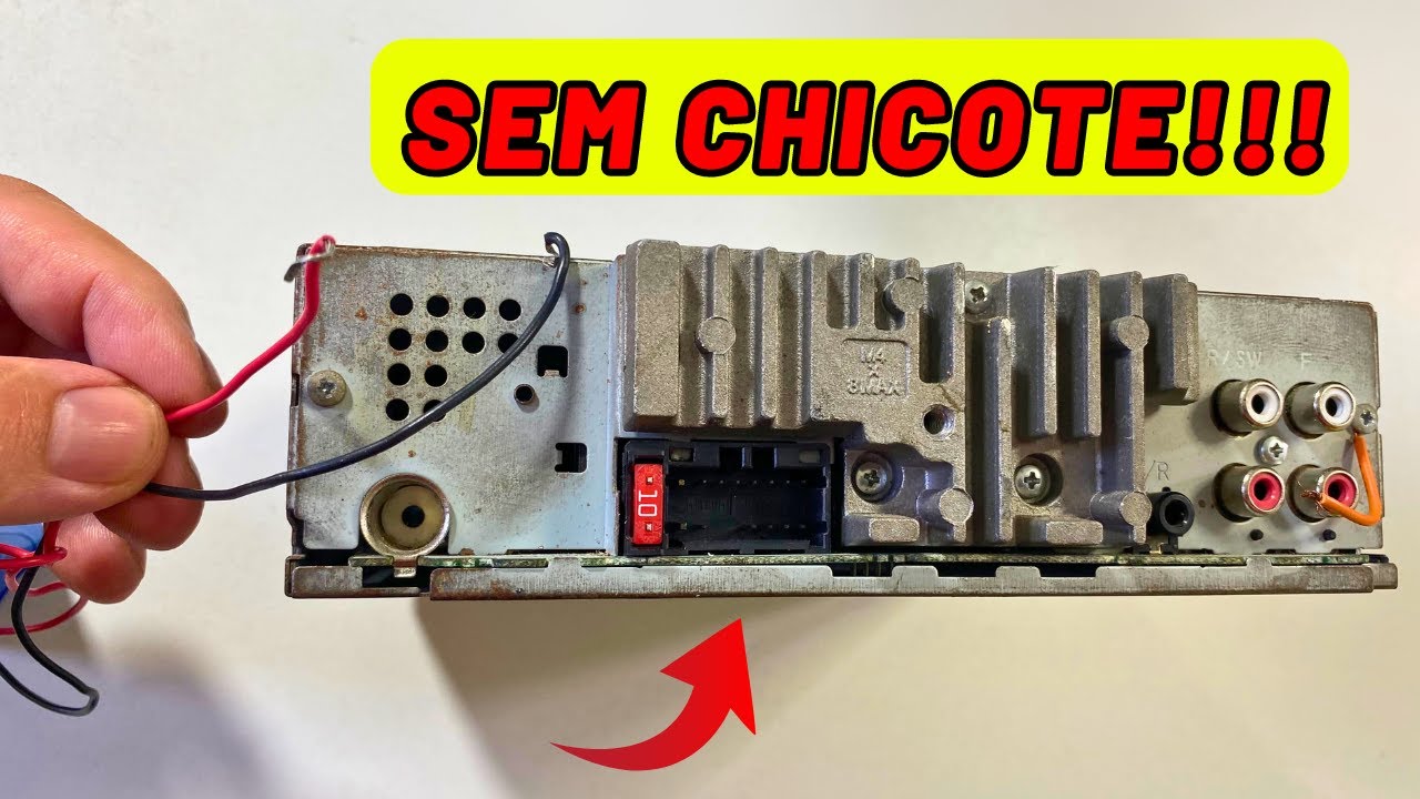 COMO LIGAR RADIO PIONEER SEM O  CHICOTE RABICHO