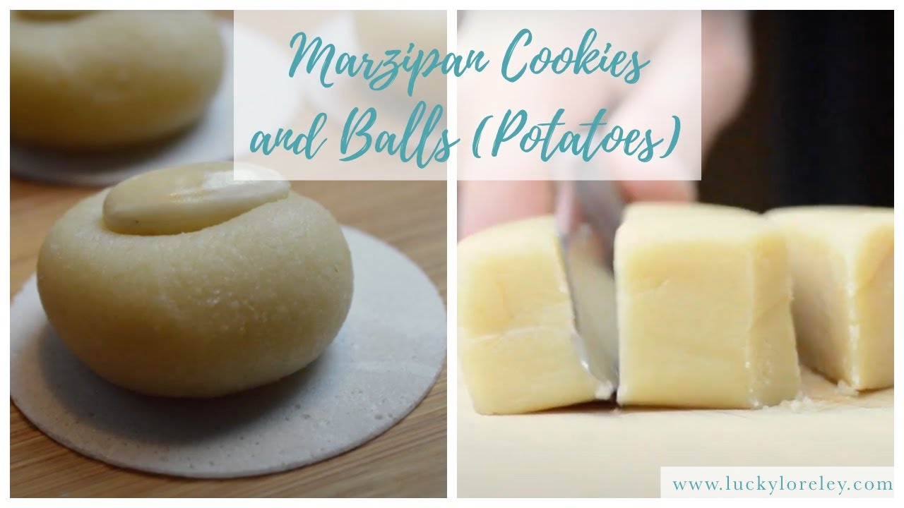How to make marzipan cookies and marzipan balls (potatoes) - Christmas treats