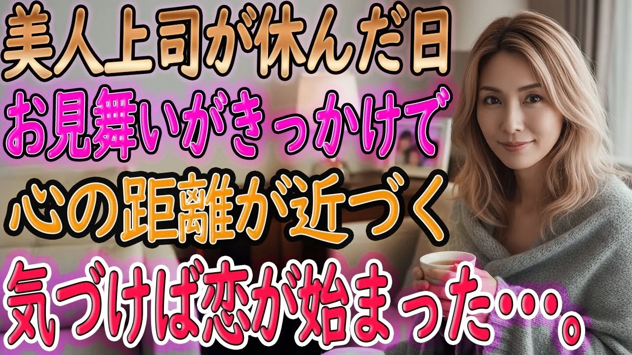 【感動の馴れ初め】体調を崩した美人上司が俺に伝えた一言。その真意とは…【朗読】