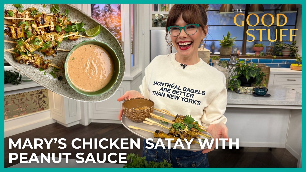 Mary Berg’s Chicken Satay with Peanut Sauce | The Good Stuff with Mary Berg