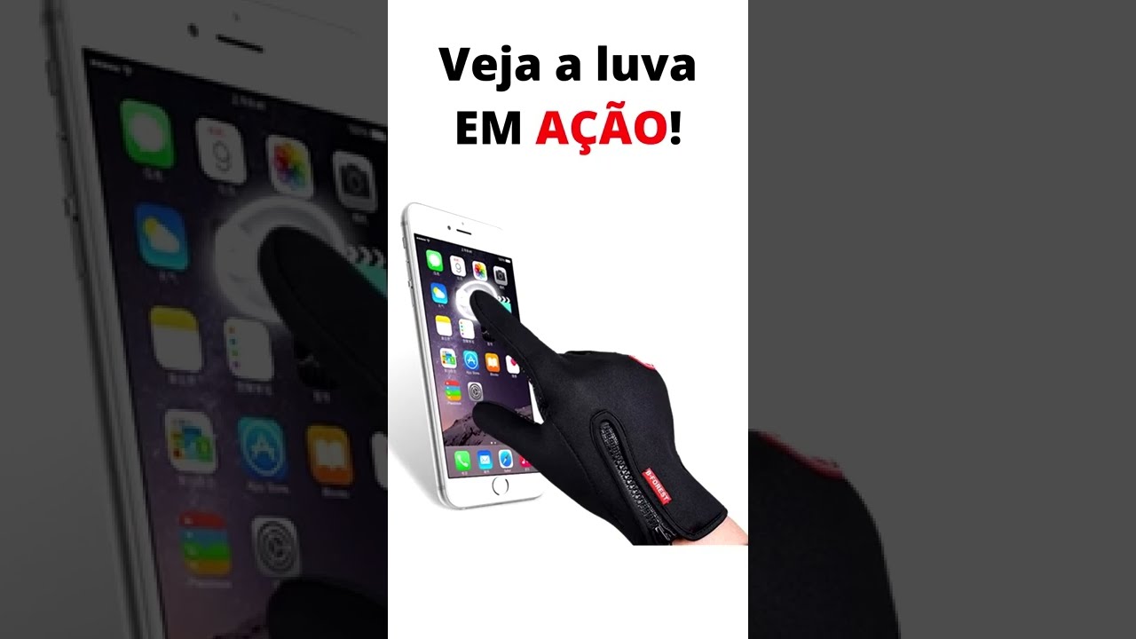 Luva Touch Screen Resistente &agrave; &Aacute;gua