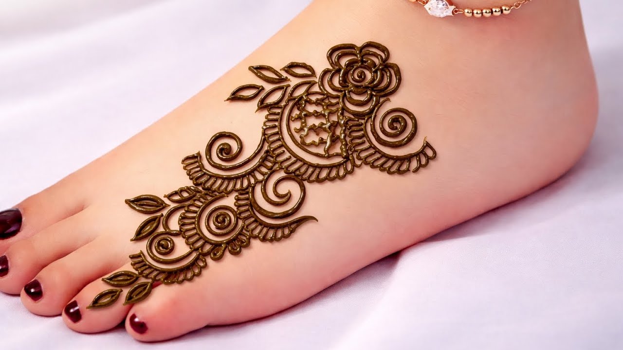 Beautiful Foot Mehndi Design 💖 | Easy & Stylish | 2026 Trend