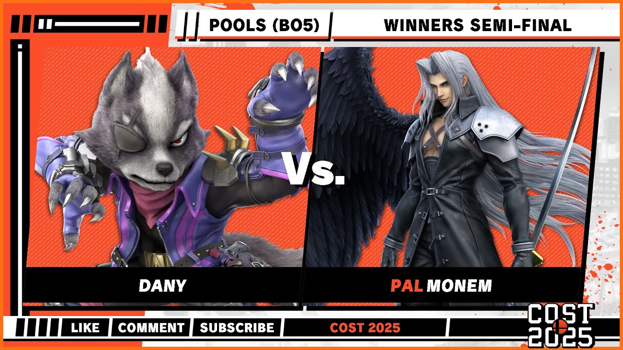COST 2025 - Dany (Wolf) VS PAL | Monem (Sephiroth) - Super Smash Bros. Ultimate - SSBU
