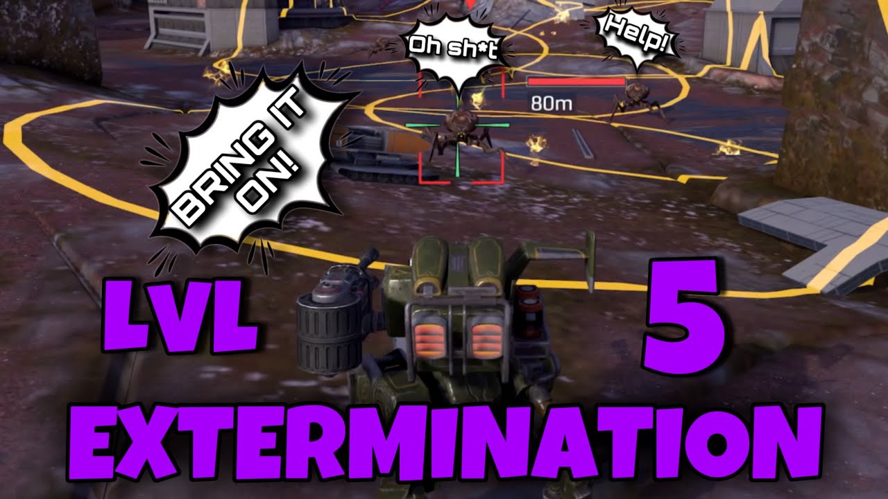 [War Robots] How To Pass Extermination Lvl 5 With No Meta | Complete Guide 🕷️