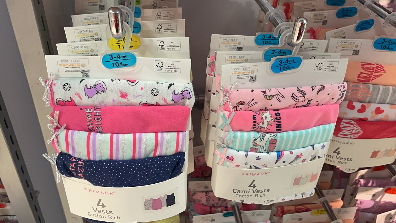 PRIMARK GIRL'S BRAS, SOCKS, VESTS AND UNDERWEAR New Collection | August 2021