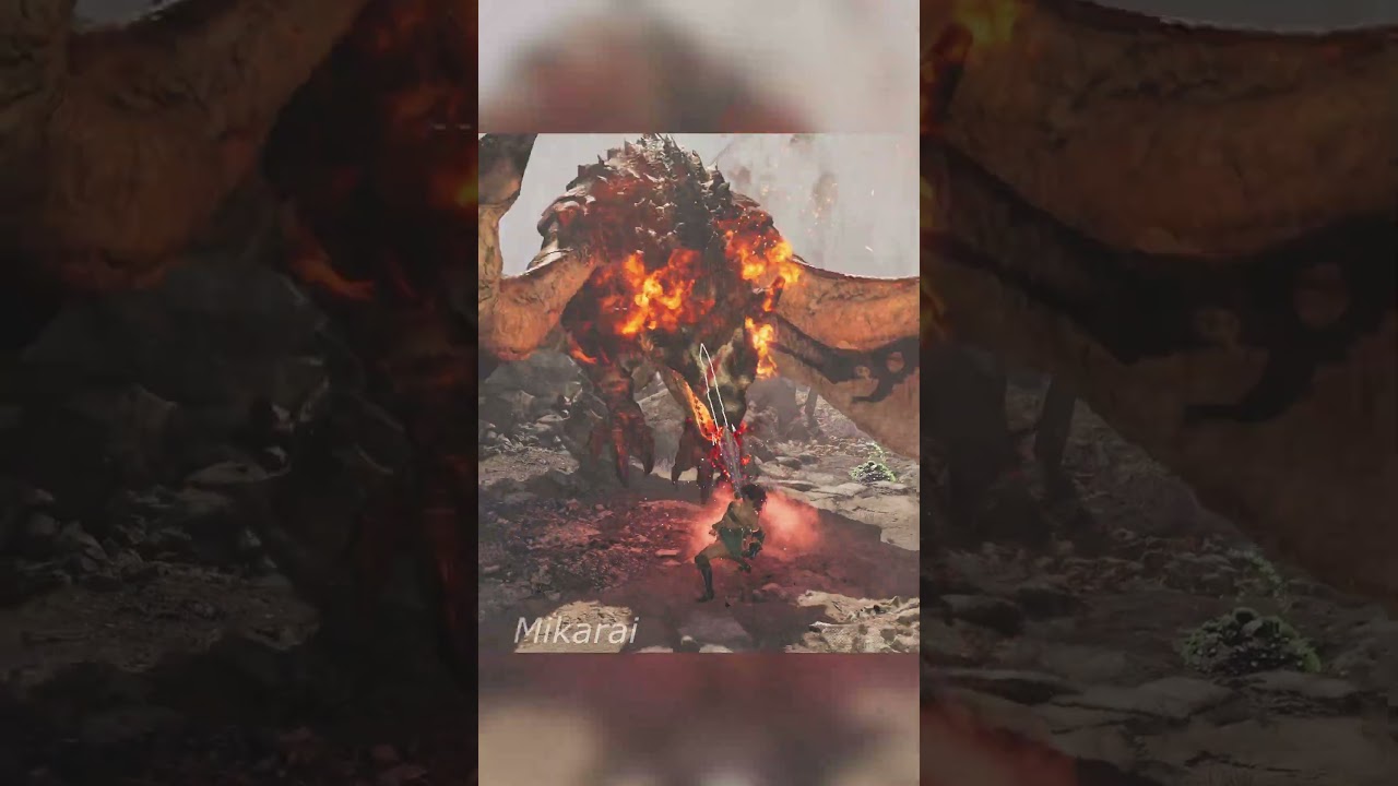 Wilds Switch Axe is so Fun #monsterhunter #mhwilds #switchaxe #rathalos  #shorts