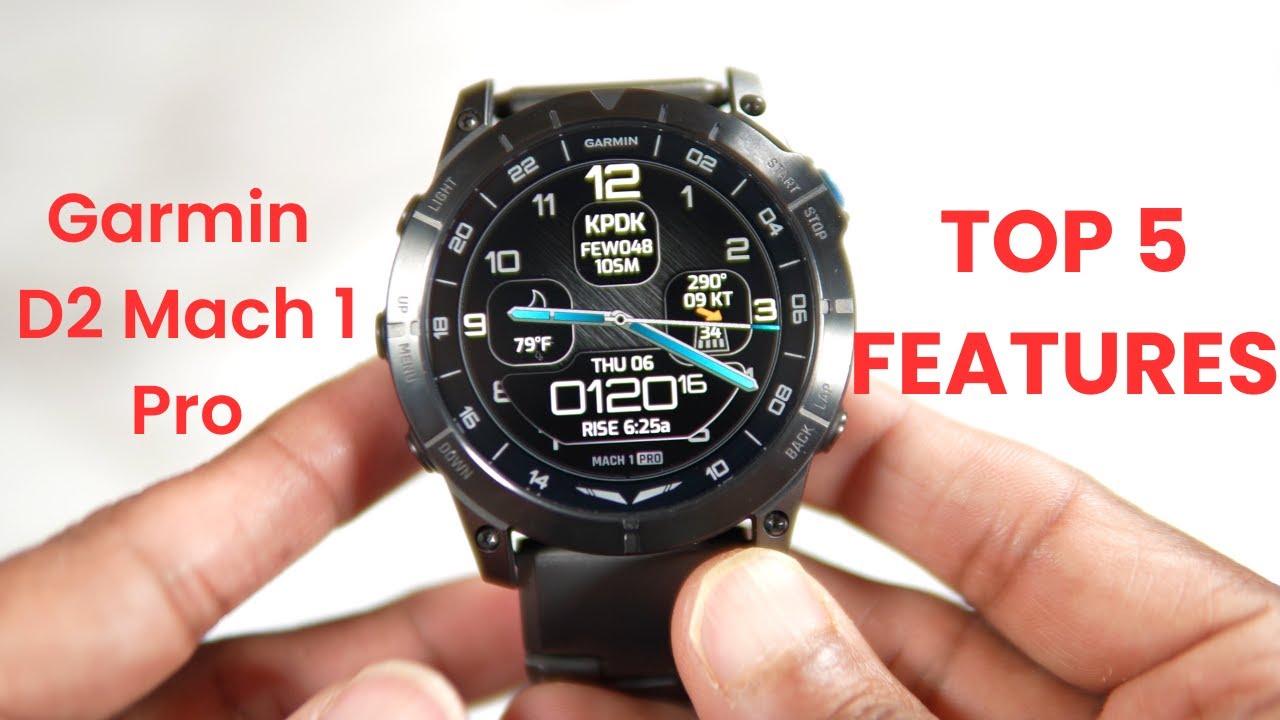 Top 5 Features Under 5 Minutes - Garmin D2 Mach 1 Pro Pilot Watch! #garminaviation #d2mach1