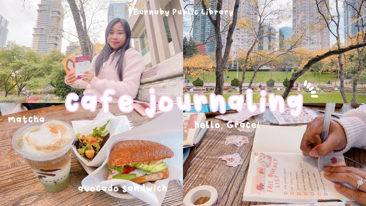 journal with me at a cafe & first time meeting a penpal 🥰 💌