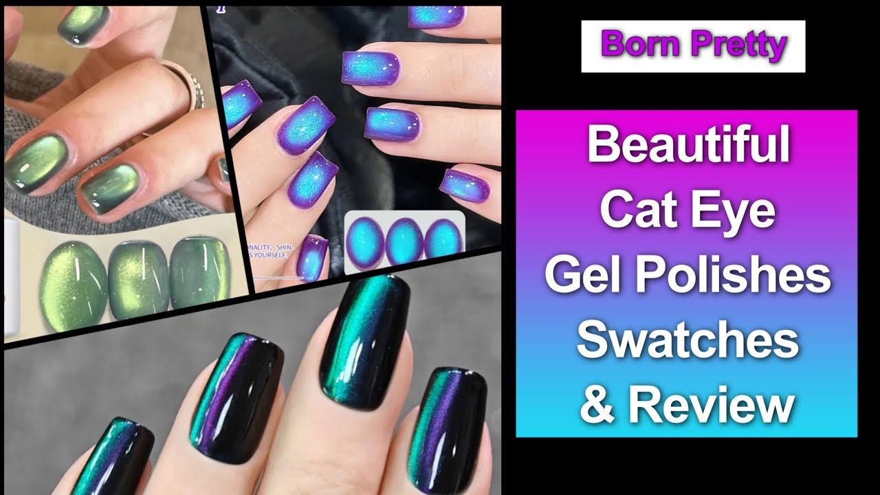 Born Pretty - Gorgeous Cat Eye Gel Polishes Swatches & Review || 22% Discount Code MMX20