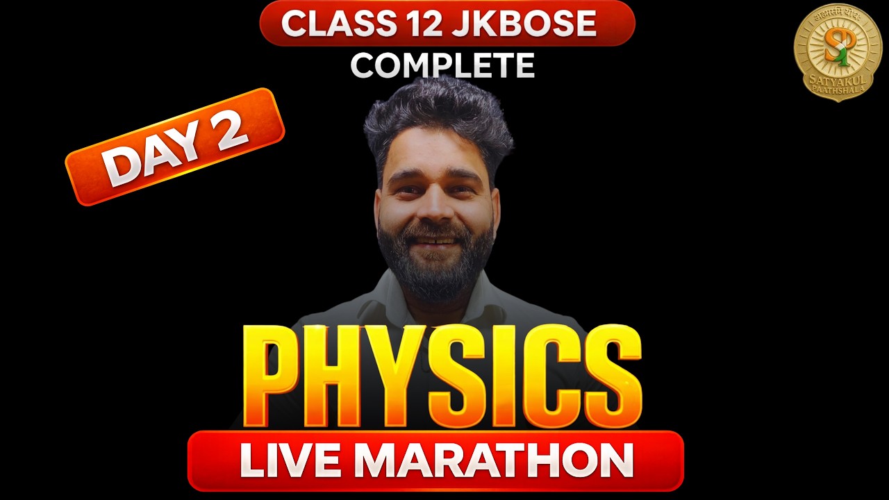 JKBOSE | Class 12th Complete Physics | DAY 2 | CH-6 to 10  |  BY Ashish sir  #jkbose