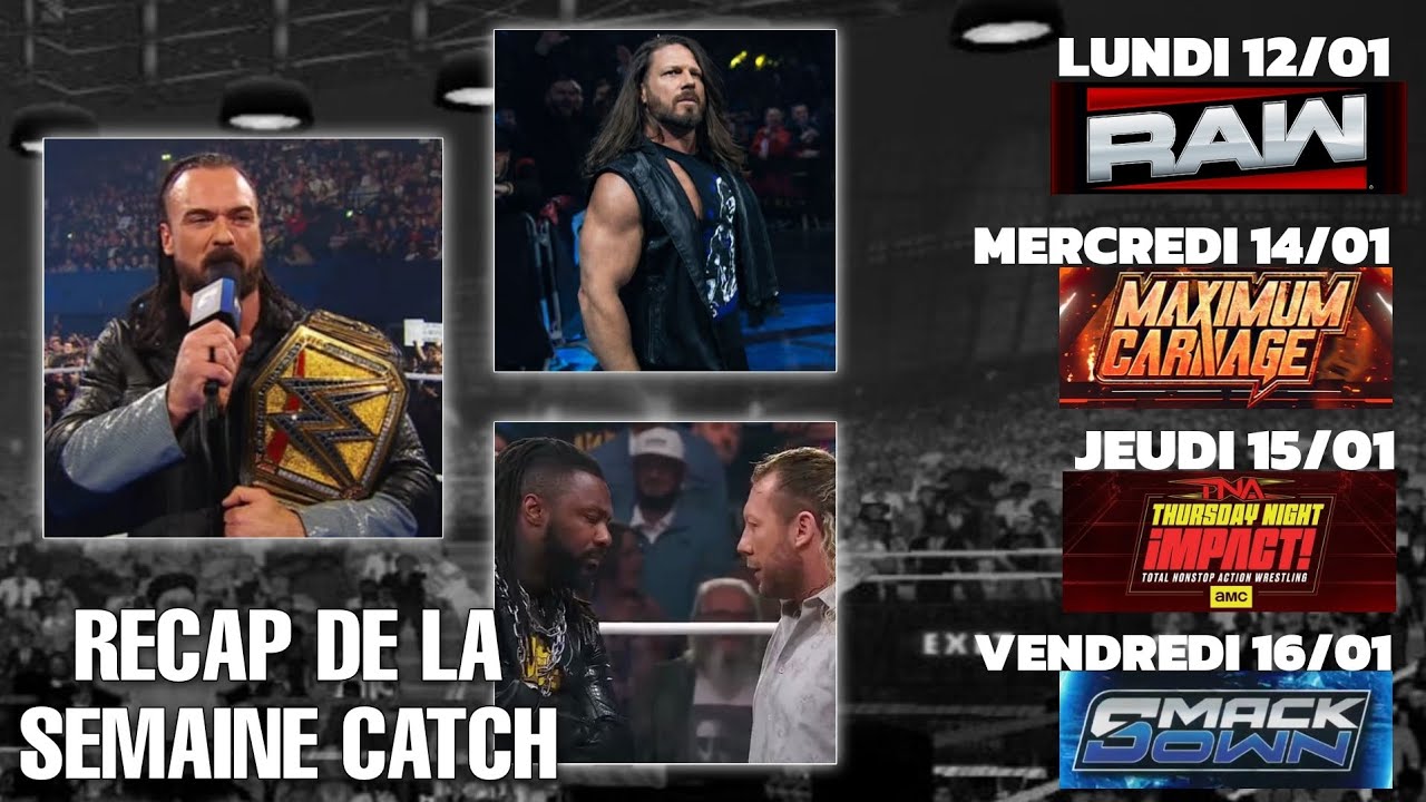 Le Recap Catch N°1: Qu'est-ce qui s'est Passé cette Semaine ?