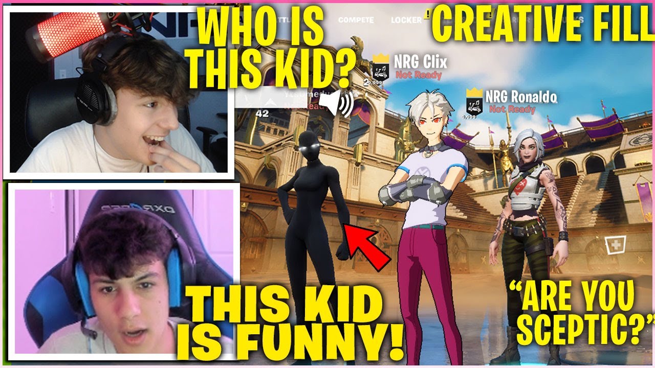 CLIX & RONALDO Meet The NICEST Kid In Creative Fill Then Invites Him To Play & Cant Stop Laughing!