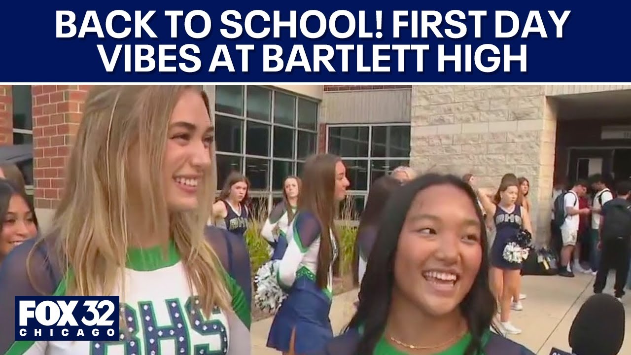 Back to school! First day vibes at Bartlett High