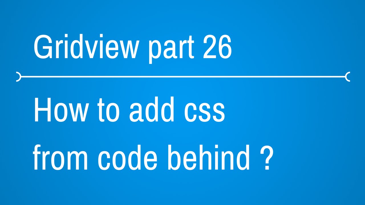 Add CSS from code behind C#