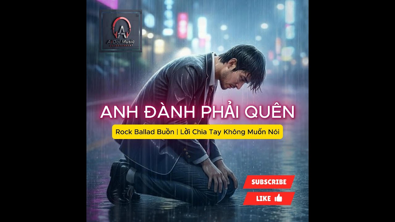 Anh Đành Phải Quên | Rock Ballad Buồn | Lời Chia Tay Không Muốn Nói