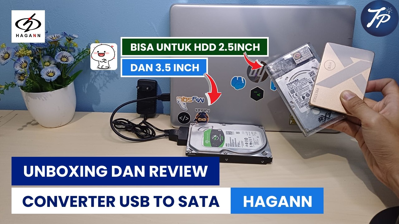 Unboxing Dan Review Converter USB To Sata With Adapter Hagann