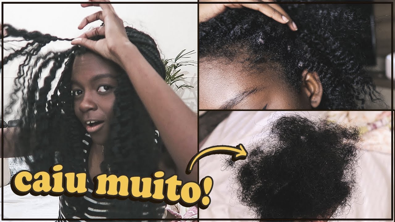 TIRANDO AS TRANÇAS BOX BRAIDS DEPOIS DE 3 MESES!!! *olha como ficou*