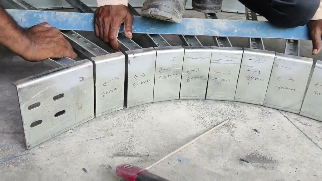 1000mm ladder tray 90 degree left 