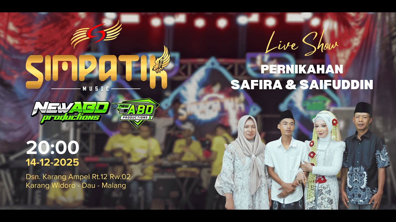 SIMPATIK MUSIC - Pernikahan SAFIRA & SAIFUDDIN, KEL. BPK. SUMANTRI & IBU SUNITI - KARANGAMPEL