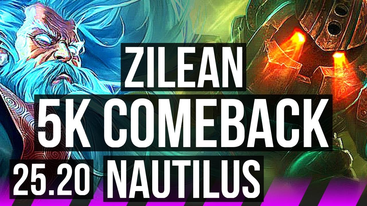 ZILEAN & Yunara vs NAUTILUS & Hwei (SUP) | Comeback, 800+ games | EUW Master | 25.20