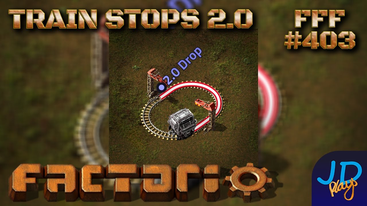 Factorio Friday Facts #403 ⚙️ Train stops 2.0