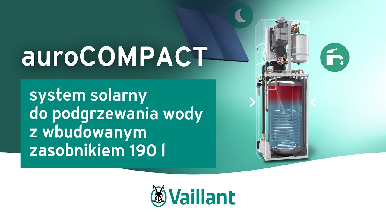 auroCOMPACT &ndash; system solarny do podgrzewania wody z wbudowanym zasobnikiem 190 l &ndash; Vaillant Polska