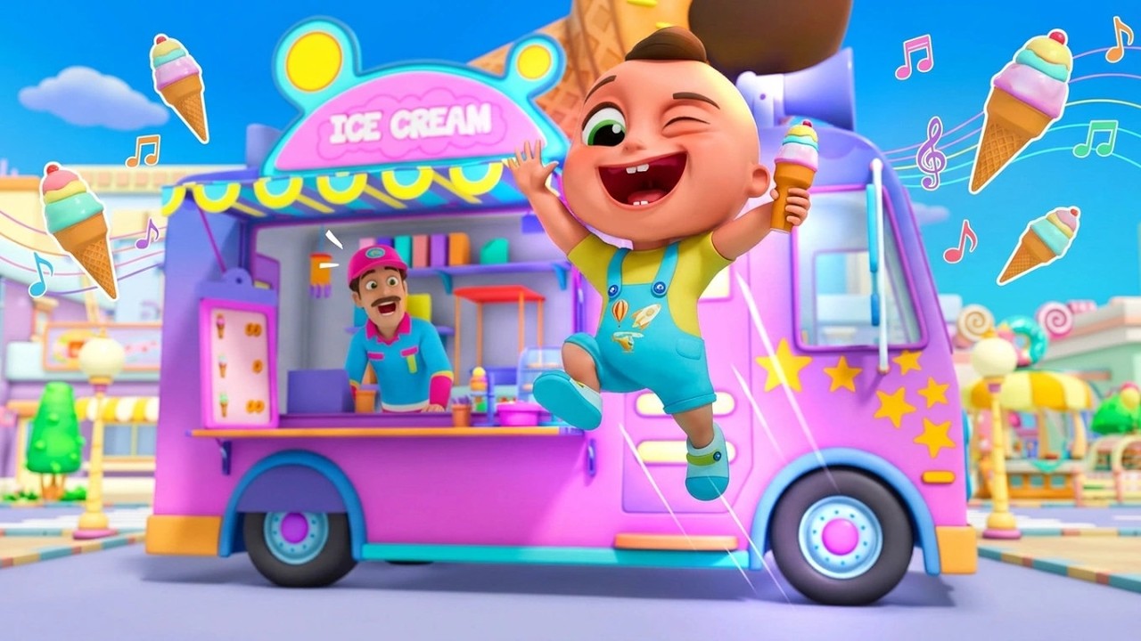 Xe Kem Đến Rồi!🍦Học và Hát Cùng Baby Berry – Nhiều Bài Hát Thiếu Nhi Khác 🌟