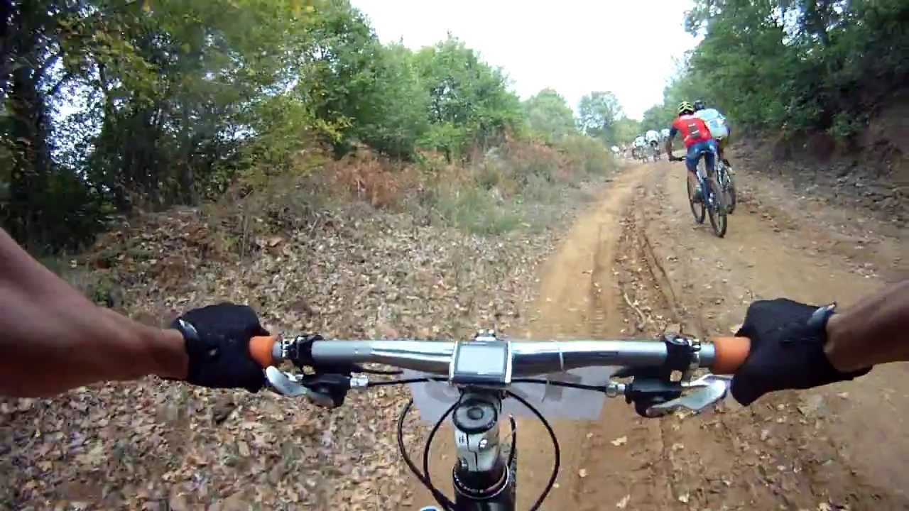 Part of my mountain bike race in Kilkis, Greece