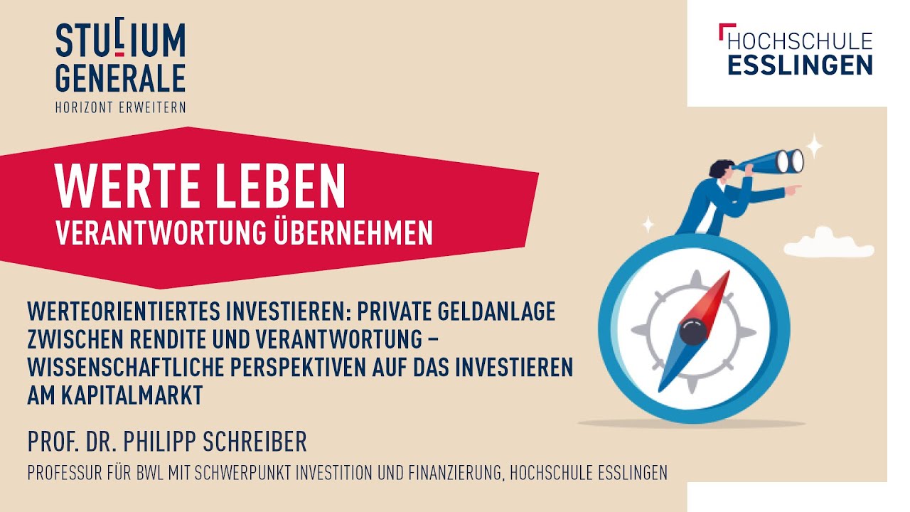 Studium Generale: Werteorientiertes Investieren