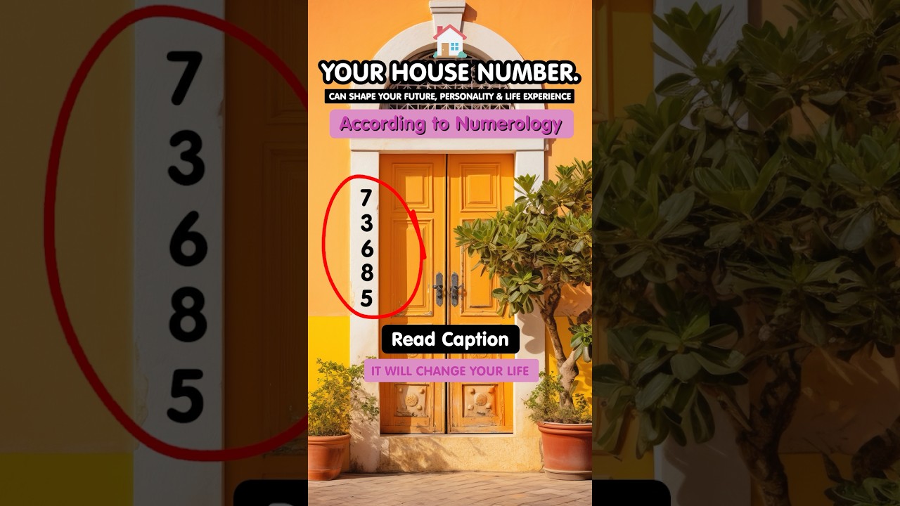 What Your House Number Reveals About You | Powerful Home Numerology Guide #housenumber
