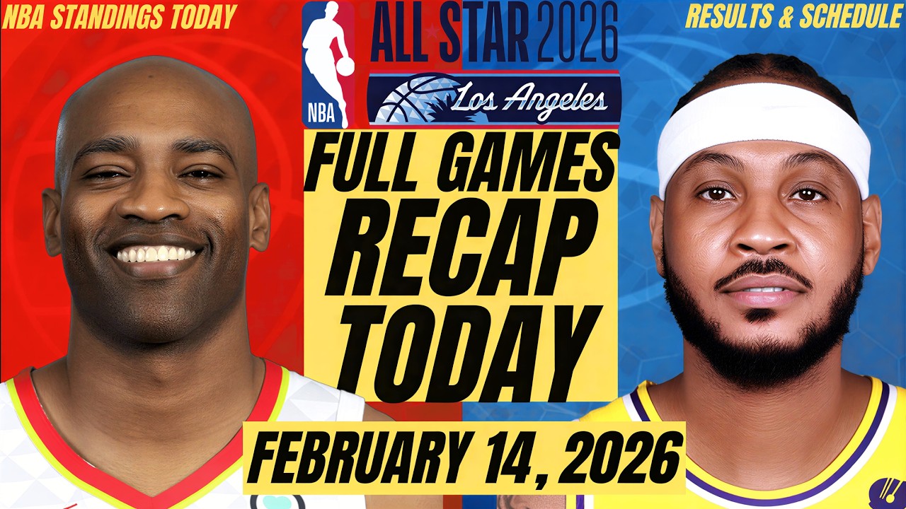 NBA STANDINGS TODAY FEBRUARY 14, 2026 | NBA LIVE GAMES SCHEDULE | NBA RESULTS TODAY