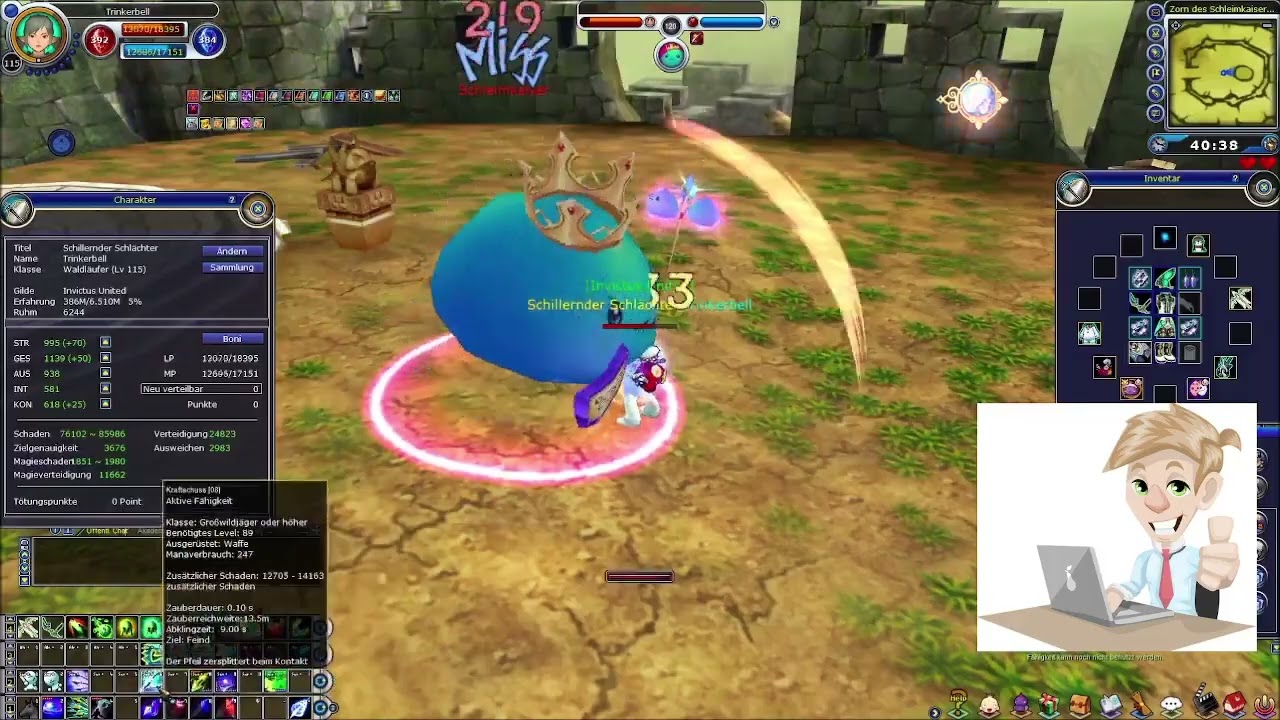Fiesta Online: SCHLEIMKAISER SOLO RUN! (Reaktion) 115 Waldläufer auf Amu rockt die Kingdom Quest!