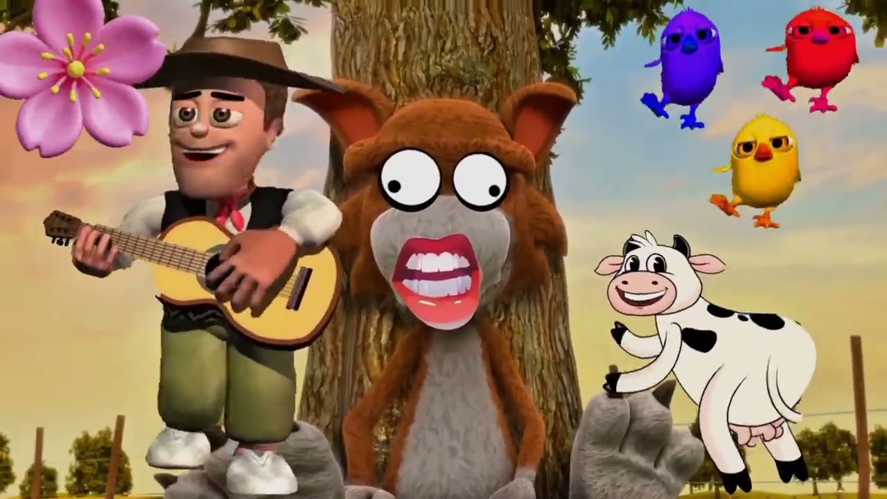 El Tractor y El Pollito version 2🐤🤣 Canciones dela Granja de Zenon🤩🎶