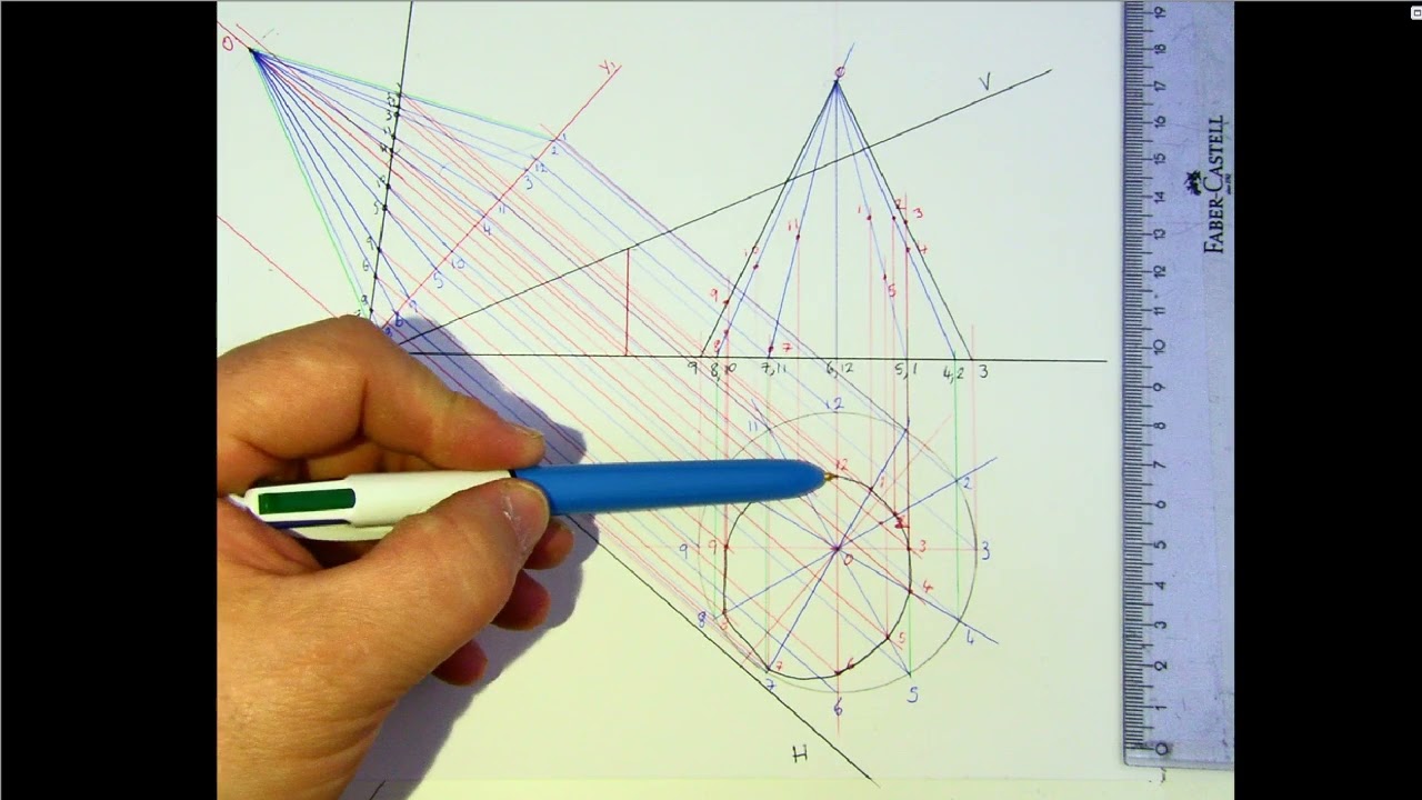 OBLIQUE PLANE CUT SOLIDS Cone Part 2