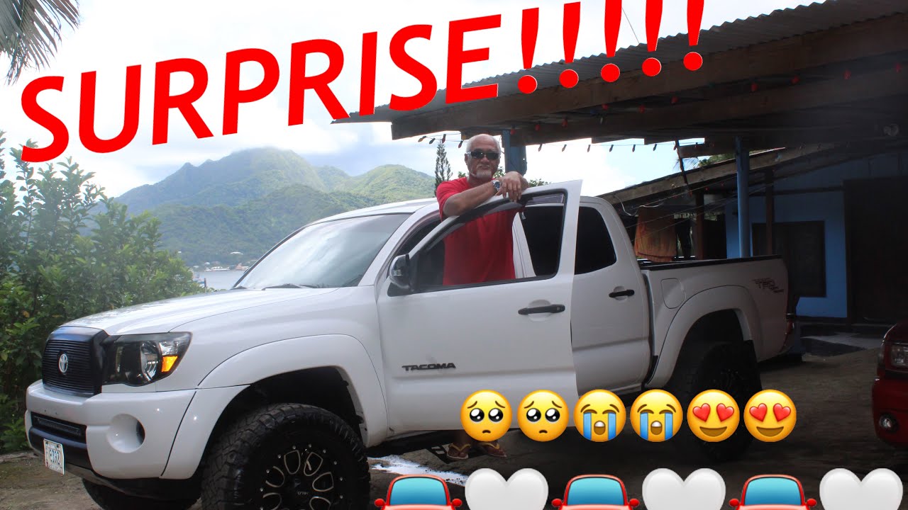 Surprised our Dad with a TRUCK for his Bday!😭🙌🏽💙 AMERICAN SAMOA