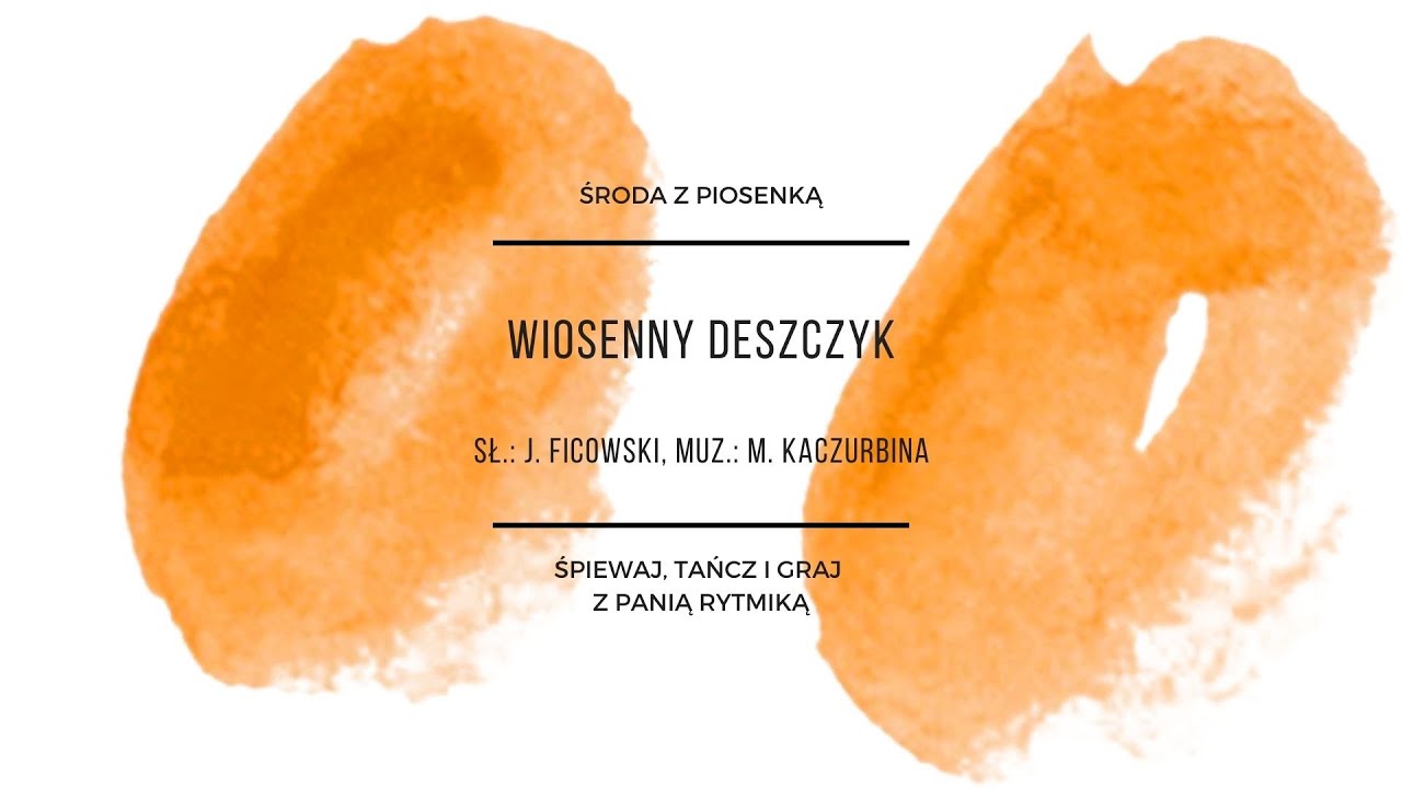 Środa z piosenką - Wiosenny deszczyk
