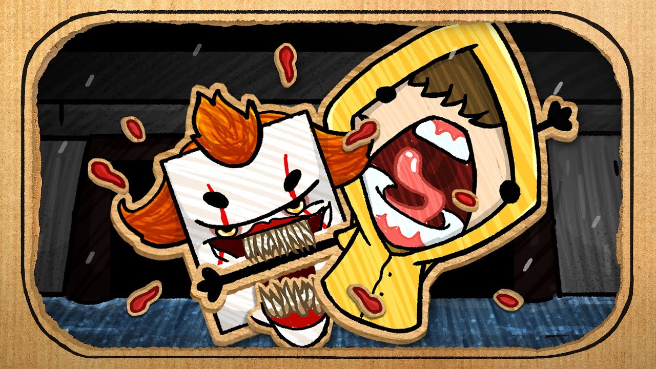 IT - In a Nutshell (Pennywise Cardboard Recap Animation)