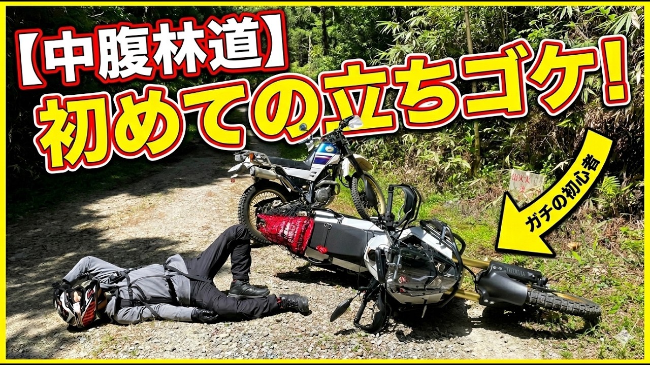 岐阜県中津川市　中腹林道１　TENERE700（初ごけ動画）Yamaha Ténéré 700