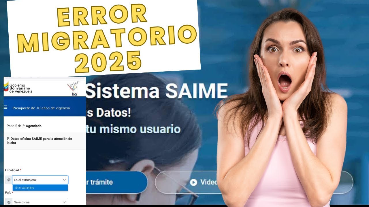 ERROR MIGRATORIO EN SAIME ¿Cómo Resolverlo? ¿Por qué Ocurre?