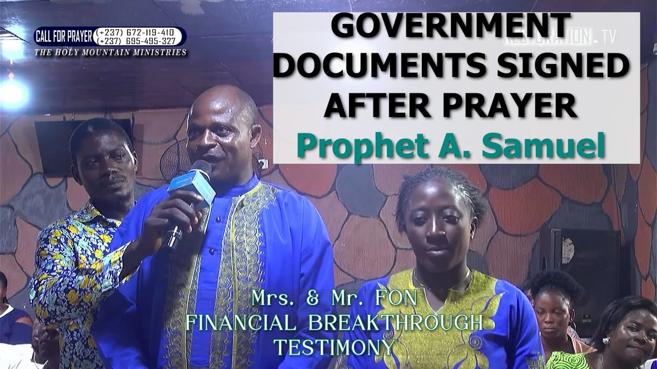TESTIMONY OF SIGNED GOVERNMENT DOCUMENTS THROUGH THE POWER OF PROPHECY