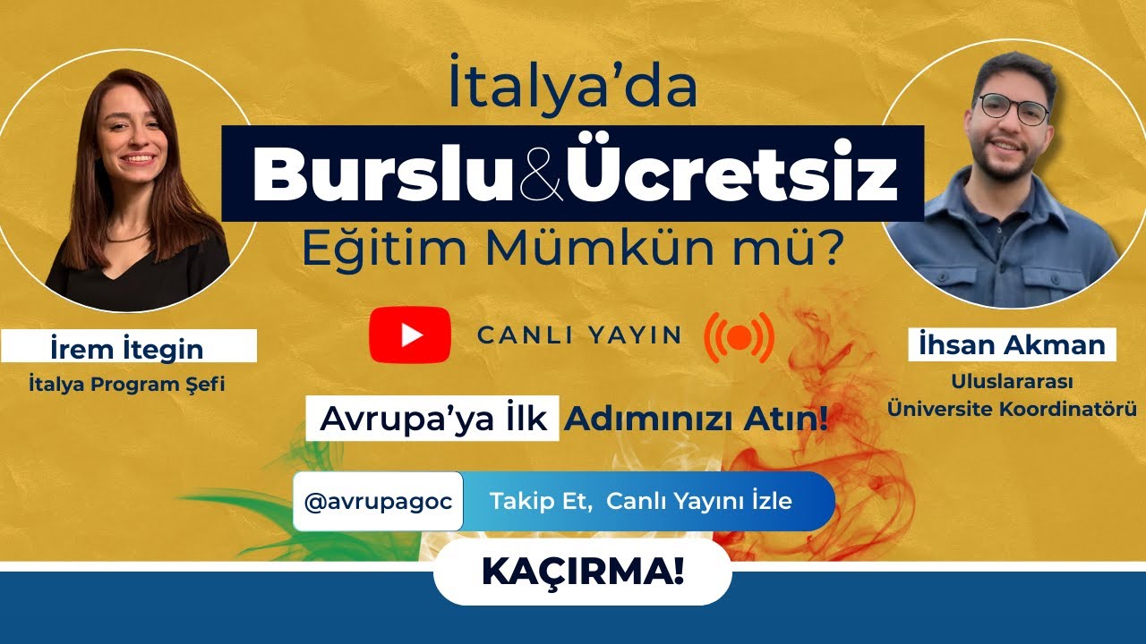İtalya'da Tam Burslu Üniversite Okumak | İtalya'da Üniversite Okumanın Şartları Neler? | Soru-Cevap
