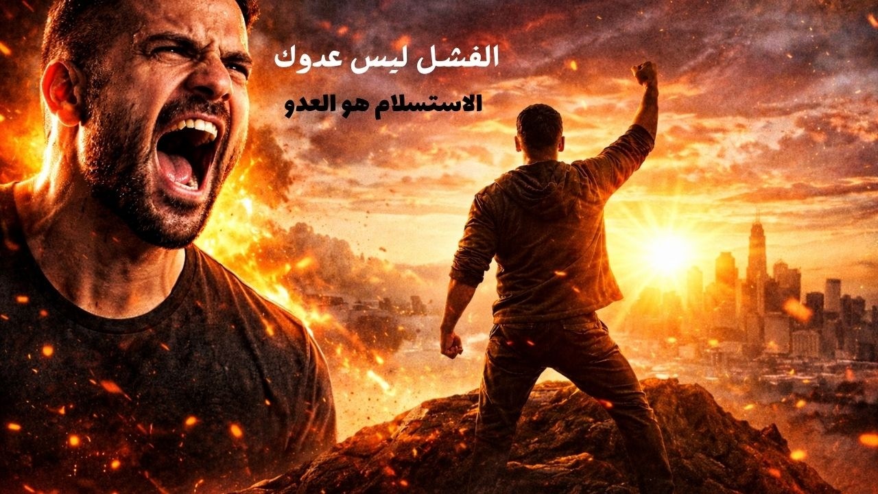 الفشل ليس عدوك..الاستسلام هو العدو,