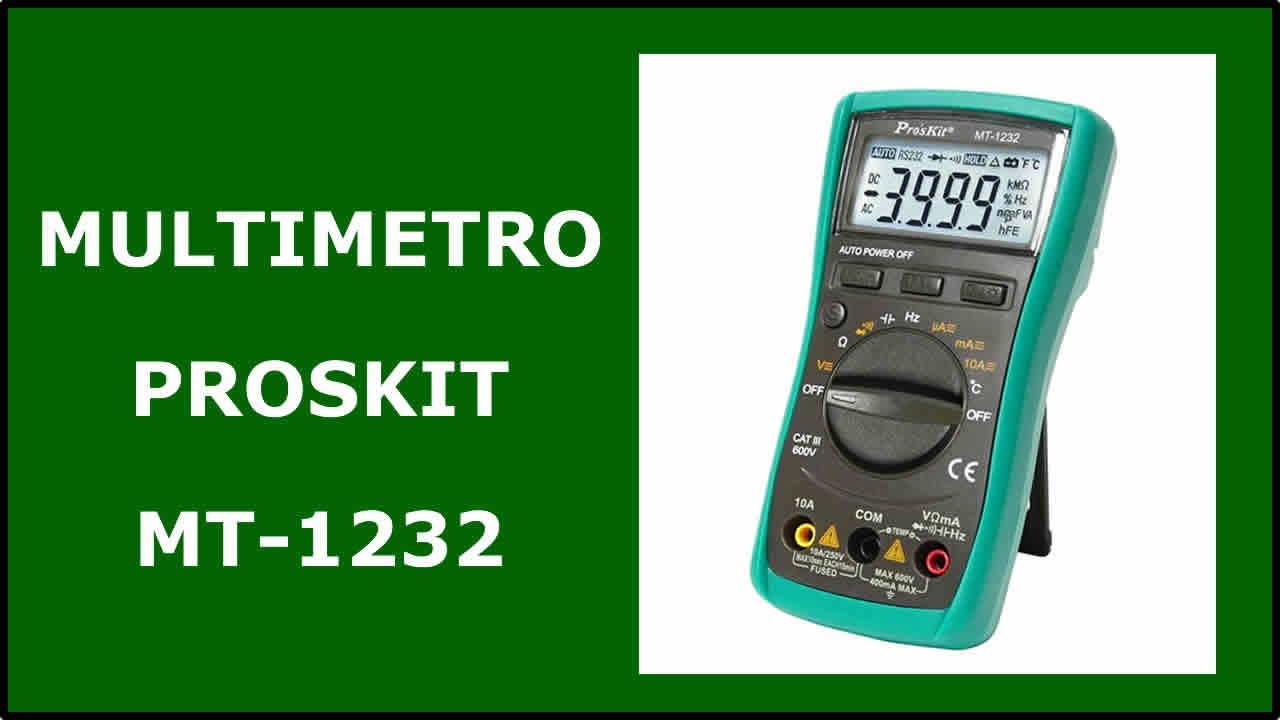 Multímetro PROSKIT MT 1232 Tutorial