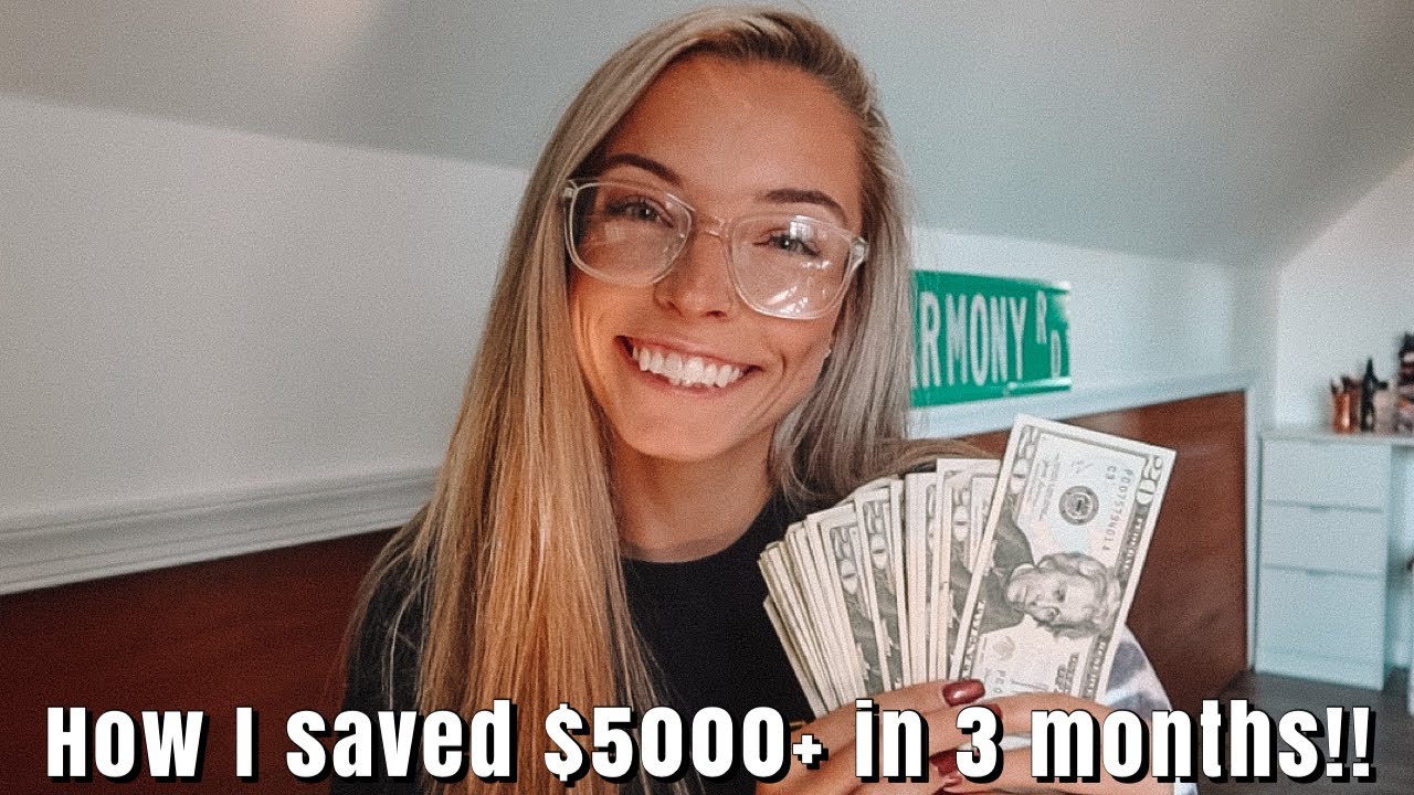 HOW I BUDGET + SAVE MONEY IN MY 20's | I saved $5,000+ in 3 months!!