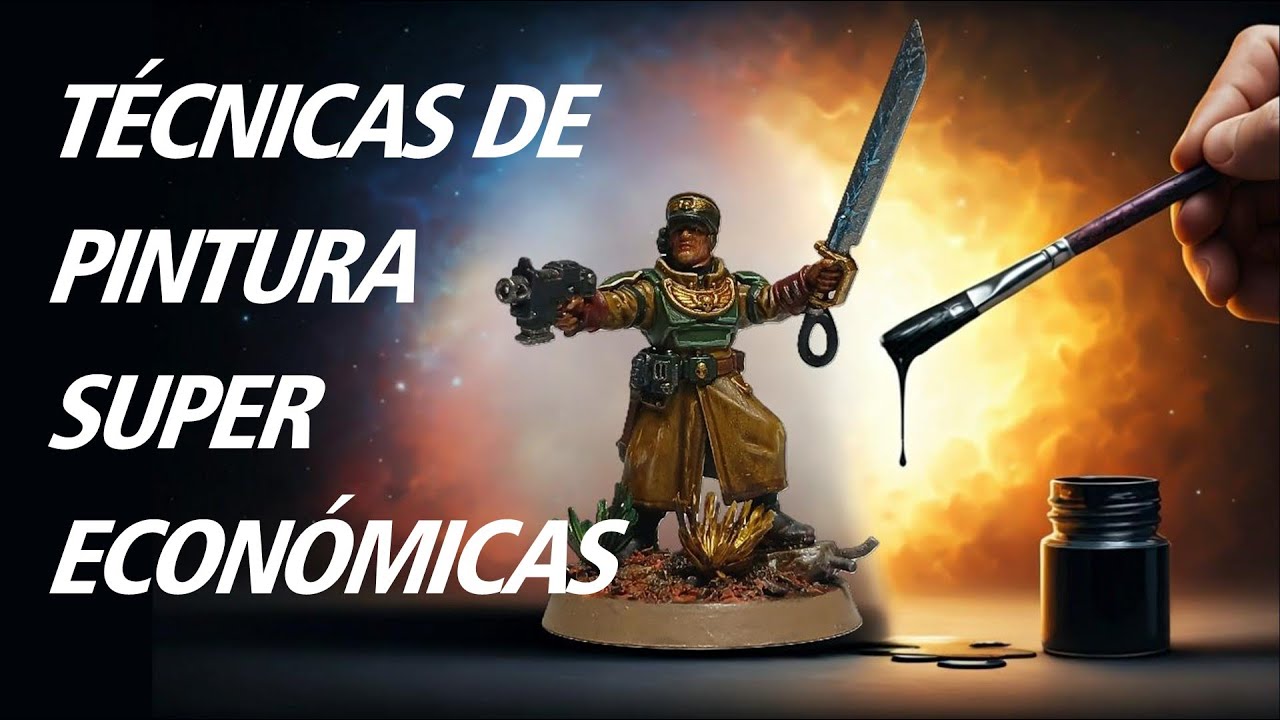 Tres técnicas económicas para pintar tus minis.