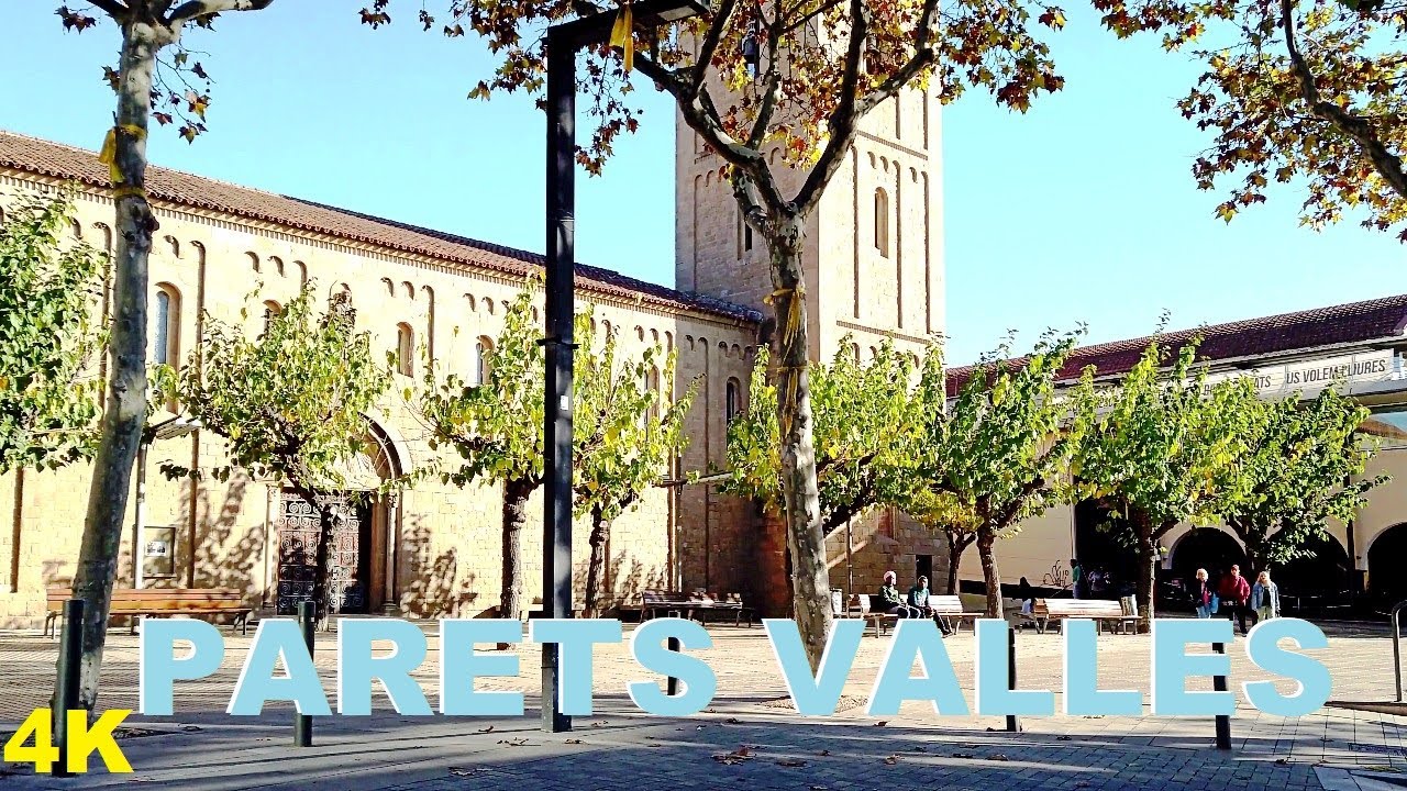 Barcelona Walking Tour - Parets del Valles - January 2023 Spain 4K