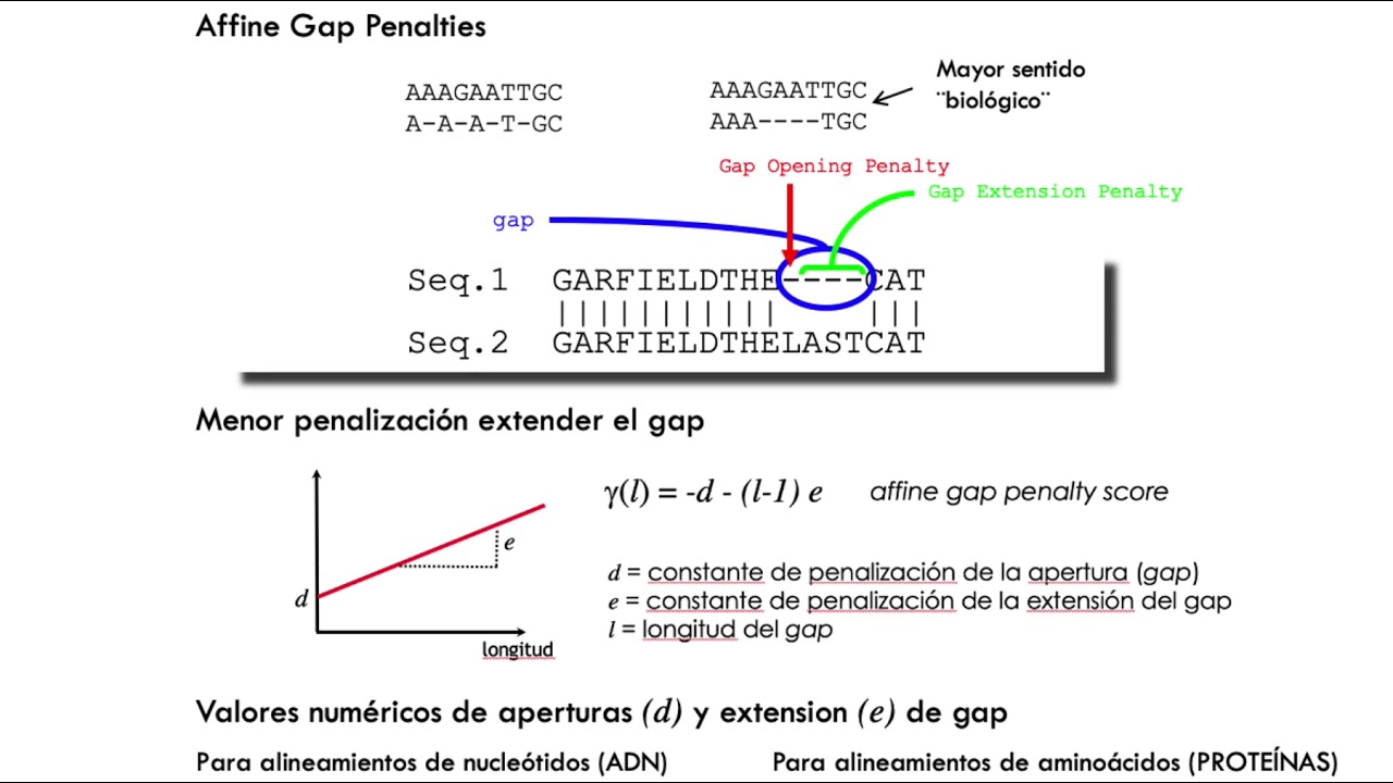 Alineamientos de secuencias (parte IV) - Inserciones y deleciones (indels)