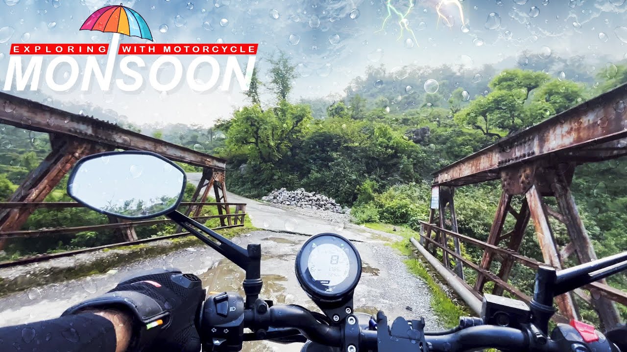 POV Epic Motorcycle Adventure Ride in India | RAW SOUND | Monsoon Bike Ride [4K] | TVS Ronin 225 POV