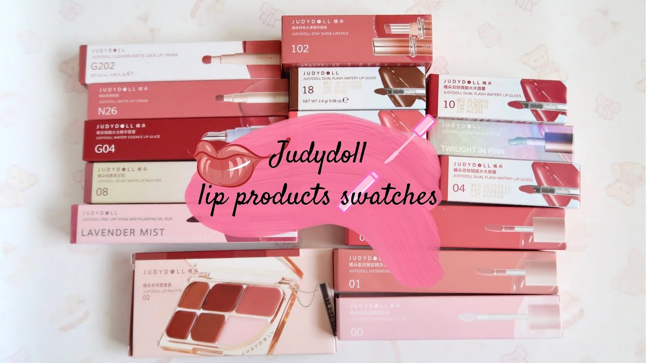 Judydoll ✿ $200 cbeauty lip products makeup swatches & unboxing!